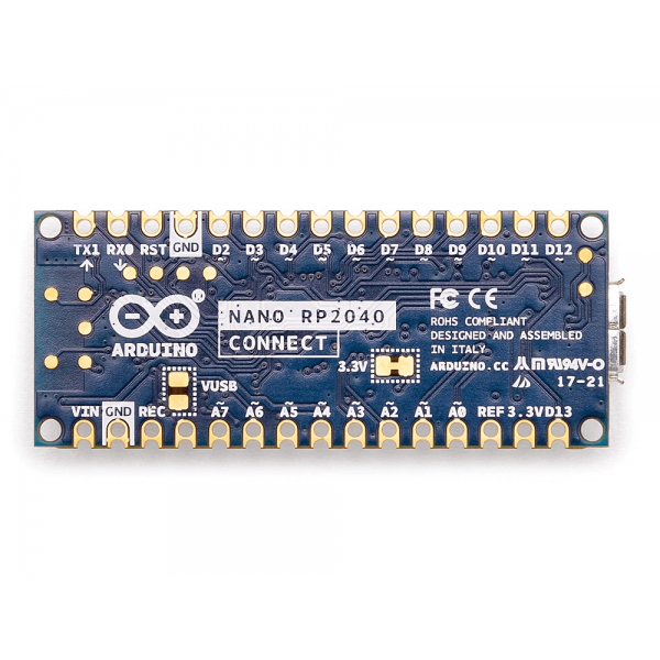 Arduino Nano RP2040 Connect With Headers U Blox WiFi 6 Axis IMU