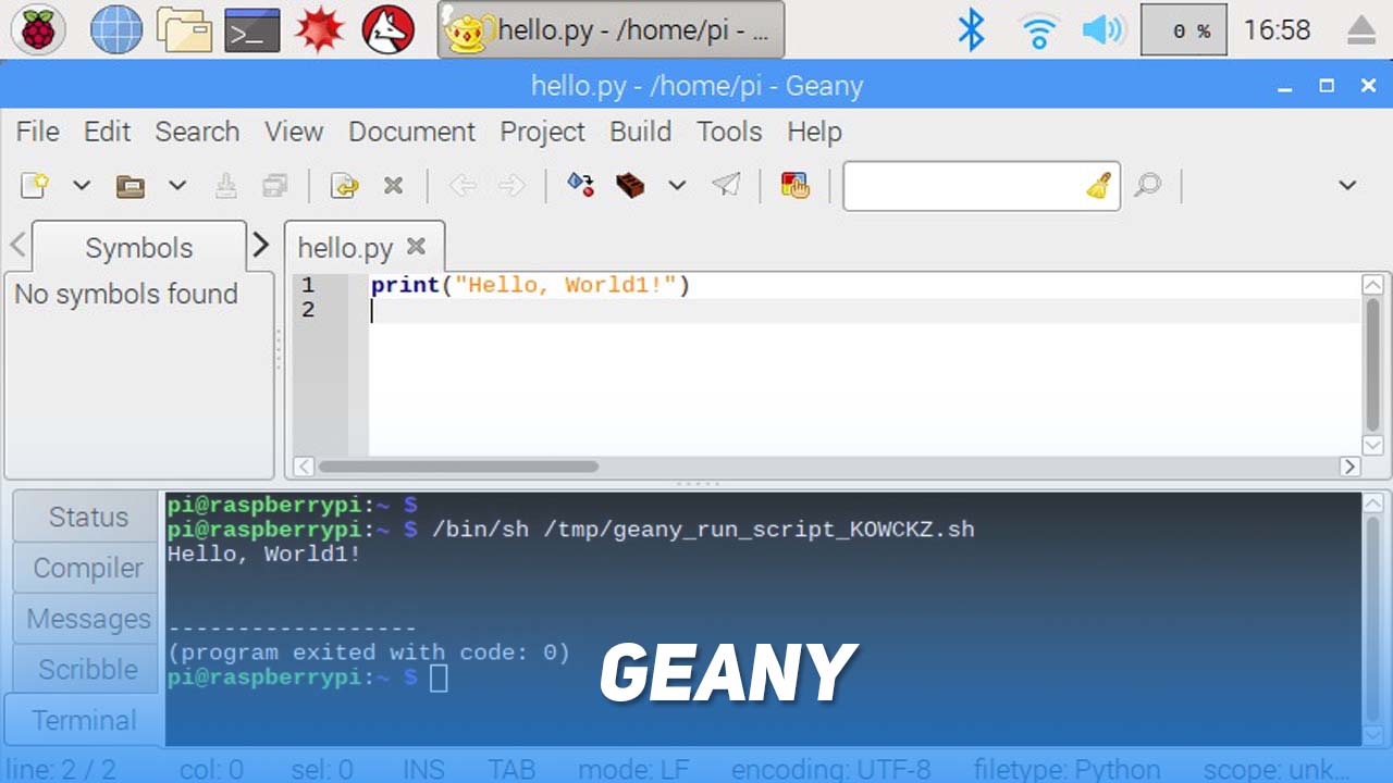 geany software