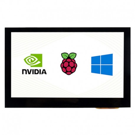 4.3 inch Capacitive Touch Screen LCD (B), 800x480, HDMI, IPS, Various Devices & Systems Support