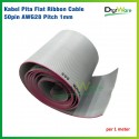Flat Ribbon Cable 50P AWG28 Pitch 1mm (Per Meter)