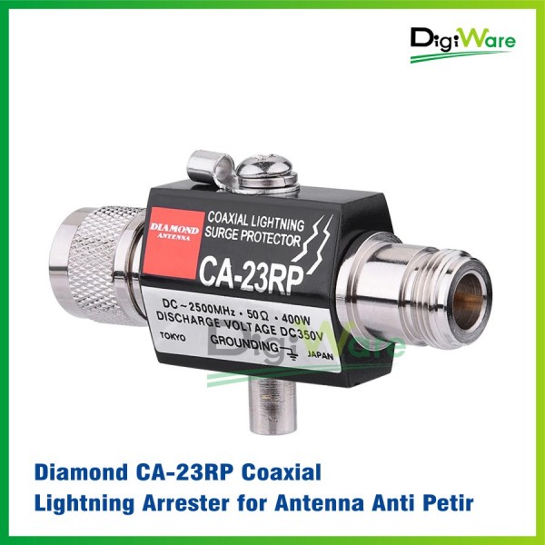 Diamond CA23RP Coaxial Lightning Arrester for Antenna Anti Petir