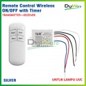 Remote Control Wireless On Off with Timer Transmitter Receiver untuk Lampu UVC White