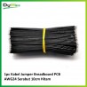 Breadboard PCB AWG24 Serabut 10cm Hitam