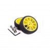 Wheel dia.65mm with brass hubs for 4mm shaft (pair 2 pcs)