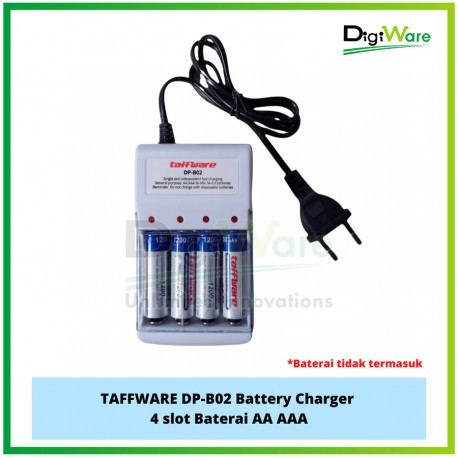 Taffware DP-B02 Battery Charger 4pcs Baterai AA AAA