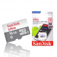 SanDisk Ultra MicroSD 16GB MicroSDHC Class 10 80MB/s