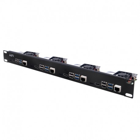 Raspberry Pi 4 Rack Kit 1U 19" Rackmount up to 4 units