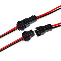 Socket Terminal Kabel SM Konektor 2 Pin Connector Female 10cm Male 10 Cm