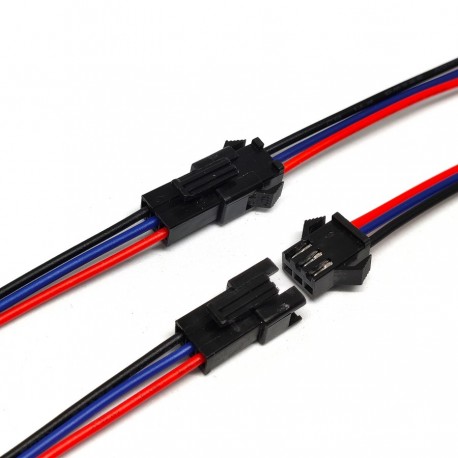 Soket Terminal Kabel SM Konektor 3 Pin Connector Female Male