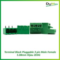 Terminal Block Pluggable 4 Pin Male 5.08mm Hijau 2EDG