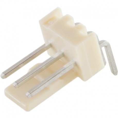 Konektor Putih 3 Pin Male Right Angle (L)