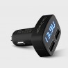 Multifunction Car Charger 4 in 1 Dual USB LED Display