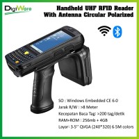 Handheld UHF RFID Reader With Antenna Circular Polarized C3000-R2000