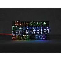 RGB Full-Color LED Matrix Panel 64x32 Pixels Adjustable Brightness