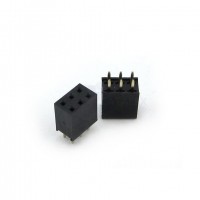 Pin Header Female 2x3 Pin Double Row 2.54mm