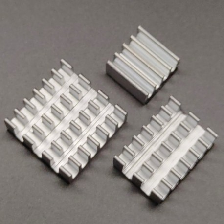 Aluminium Heatsink Pendingin Raspberry Pi 4B 3B 3pcs Silver
