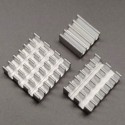 Aluminium Heatsink Pendingin Raspberry Pi 4B 3B 3pcs Silver