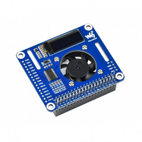 PWM Controlled Fan HAT for Raspberry Pi I2C Temperature Monitor