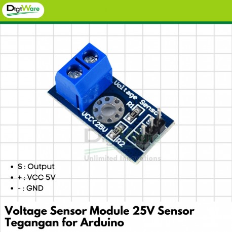 Voltage Sensor Module 25V Sensor Tegangan for Arduino