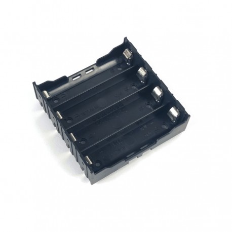 Battery Holder 18650 4 Slot Plat Lempeng