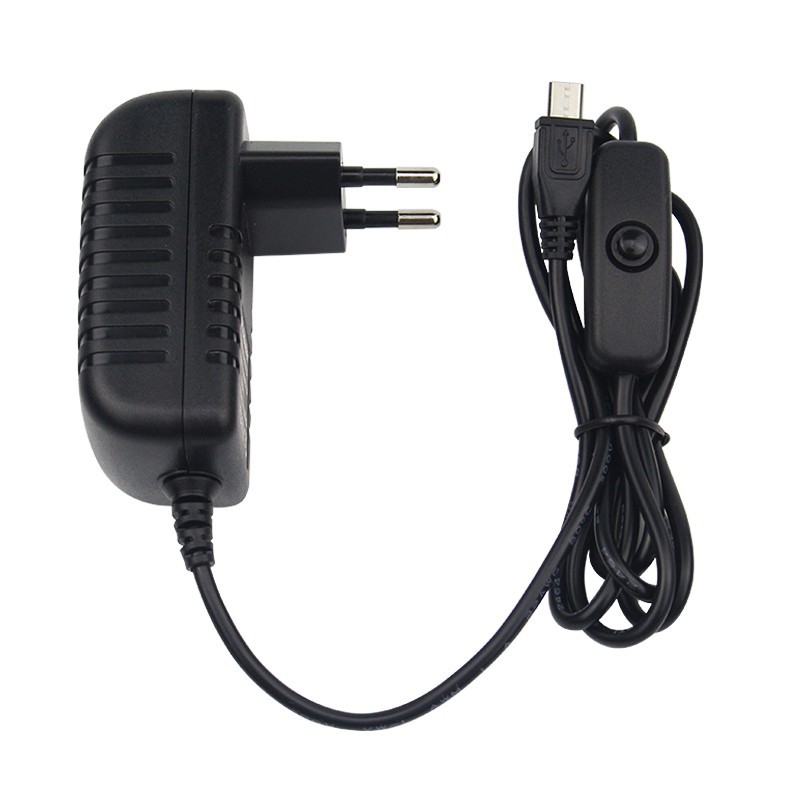 5V 3A Micro USB Power Supply – Switch Adapter For Raspberry Pi 3 Model B+