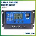 Solar Charge Controller PWM 10A Cell Pengisi Daya Panel Surya 12V 24V