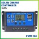 Solar Charge Controller PWM 50A Cell Pengisi Daya Panel Surya 12V 24V