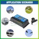 Solar Charge Controller PWM 10A Cell Pengisi Daya Panel Surya 12V 24V