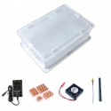 Enclosure with Fan Heatsink Antenna Power Supply 5V 4A for Orange Pi