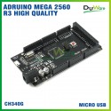 Arduino Mega 2560 R3 High Quality Black with CH340G Micro USB Connector