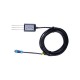 Industrial Soil Moisture Temperature Sensor MODBUS-RTU RS485 0-2V Analog Voltage with Waterproof Aviation Connector