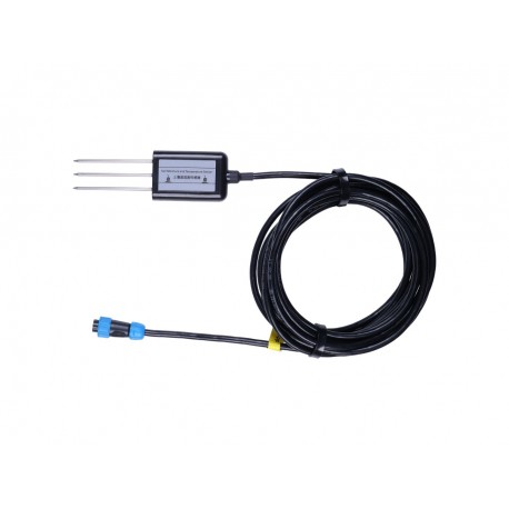 Industrial Soil Moisture Temperature Sensor MODBUS-RTU RS485 0-2V Analog Voltage with Waterproof Aviation Connector