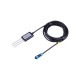 Industrial Soil Moisture Temperature Sensor MODBUS-RTU RS485 0-2V Analog Voltage with Waterproof Aviation Connector