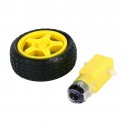 Smart Car Motor Gearbox 6V and Wheel Roda