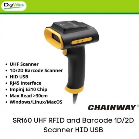 SR160 UHF RFID and Barcode 1D/2D Scanner HID USB