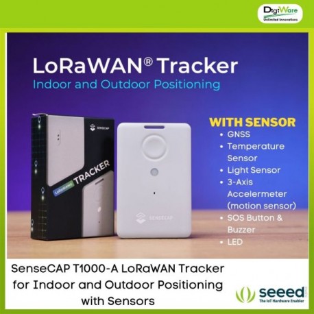 SenseCAP T1000-A LoRaWAN Tracker for Indoor and Outdoor Positioning with Sensors