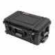 Hard Case Storage Tool Box Kotak Perkakas Trolley Hitam 551x351x240mm