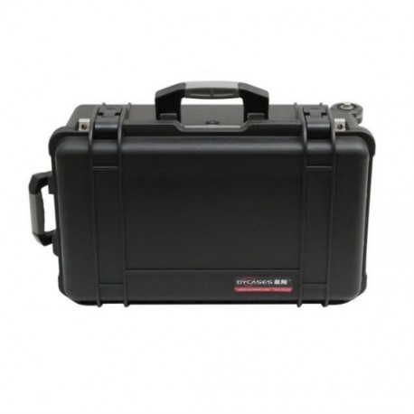 Hard Case Storage Tool Box Kotak Perkakas Trolley Hitam 551x351x240mm