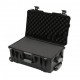 Hard Case Storage Tool Box Kotak Perkakas Trolley Hitam 551x351x240mm