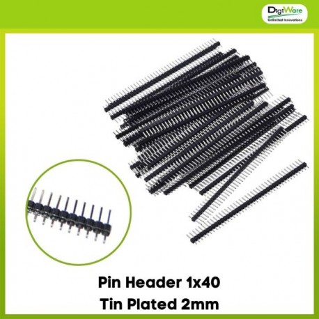 Pin Header 1x40 Tin Plated 2mm