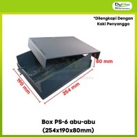 Box PS-6 abu-abu (254x190x80mm)