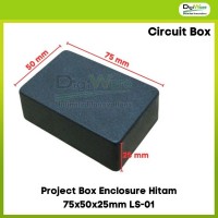 Project Box Enclosure Hitam 75x50x25mm LS-01