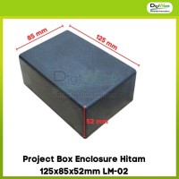 Project Box Enclosure Hitam 125x85x52mm LM-02