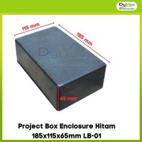 Project Box Enclosure Hitam 185x115x65mm LB-01