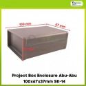 Project Box Enclosure Abu-Abu 100x67x37mm SK-14