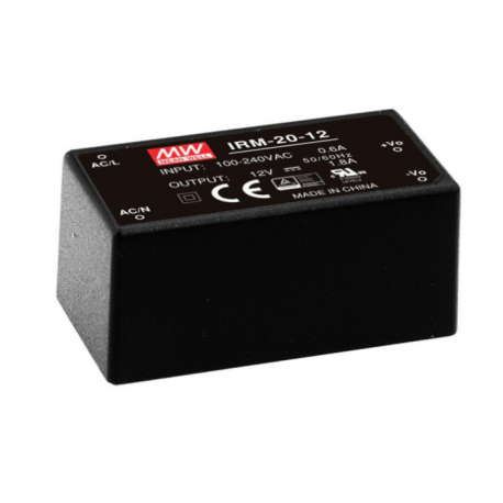 Switching Power Supply Mean Well IRM-20-15 15V 1.4A