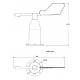 Wind Direction Sensor 8 Direction 4-20mA Output Aluminum Alloy