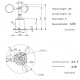 Wind Speed Sensor 0-70m/s Polycarbonate Body with NPN Output