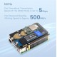 PCIe To 2-Ch NVMe Protocol M.2 SSD Adapter for Raspberry Pi 5, Compatible With 2280 / 2260 / 2242 / 2230 Size NVMe