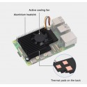 Active Cooler for Raspberry Pi 5 Active Cooling Fan Aluminium Heatsink with Thermal Pads Black